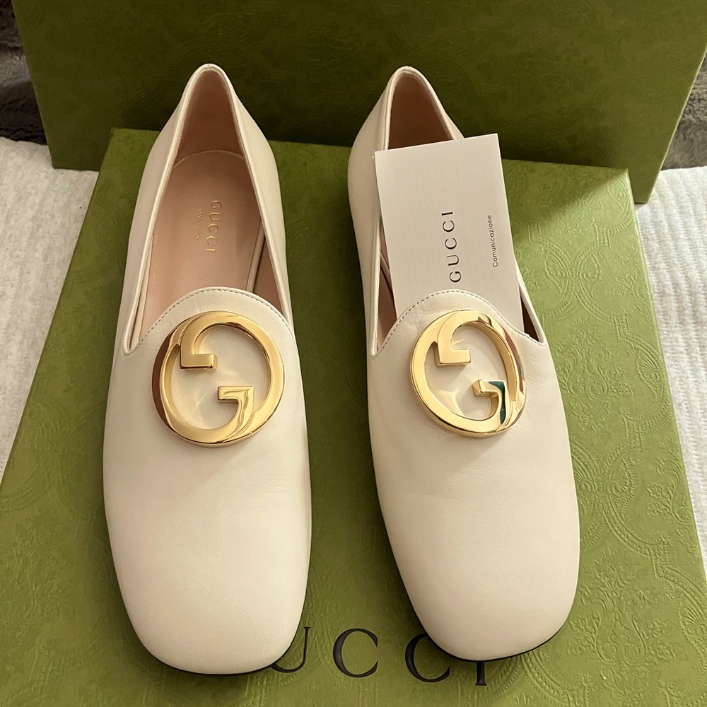 New Gucci size 8 Blondie loafers